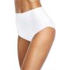imageHolipick Women High Waisted Bikini Bottom Full Coverage Bathing Suits Bottoms Convertible Tummy Control Swim BottomSolid White