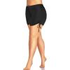 imageHolipick Womens Plus Size Swim Shorts High Waisted Bathing Suit Bottoms Sporty Tummy Control Swimsuit ShortsBlack