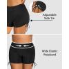 imageHolipick Womens Plus Size Swim Shorts High Waisted Bathing Suit Bottoms Sporty Tummy Control Swimsuit ShortsBlack