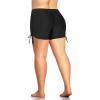 imageHolipick Womens Plus Size Swim Shorts High Waisted Bathing Suit Bottoms Sporty Tummy Control Swimsuit ShortsBlack