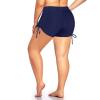 imageHolipick Womens Plus Size Swim Shorts High Waisted Bathing Suit Bottoms Sporty Tummy Control Swimsuit ShortsNavy Blue