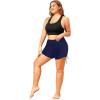 imageHolipick Womens Plus Size Swim Shorts High Waisted Bathing Suit Bottoms Sporty Tummy Control Swimsuit ShortsNavy Blue