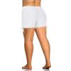 imageHolipick Womens Plus Size Swim Shorts High Waisted Bathing Suit Bottoms Sporty Tummy Control Swimsuit ShortsWhite