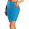 imageHolipick 7quot Swim Shorts Women High Waisted Bathing Suit Shorts Swimsuit Boy Short Long Swimwear BottomAqua Blue