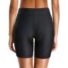 imageHolipick 7quot Swim Shorts Women High Waisted Bathing Suit Shorts Swimsuit Boy Short Long Swimwear BottomBlack Strap