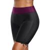 imageHolipick 7quot Swim Shorts Women High Waisted Bathing Suit Shorts Swimsuit Boy Short Long Swimwear BottomBlack and Purple