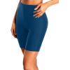 imageHolipick 7quot Swim Shorts Women High Waisted Bathing Suit Shorts Swimsuit Boy Short Long Swimwear BottomClassic Blue