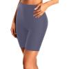 imageHolipick 7quot Swim Shorts Women High Waisted Bathing Suit Shorts Swimsuit Boy Short Long Swimwear BottomDark Gray