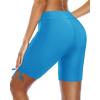 imageHolipick 7quot Swim Shorts Women High Waisted Bathing Suit Shorts Swimsuit Boy Short Long Swimwear BottomLake Blue