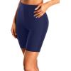 imageHolipick 7quot Swim Shorts Women High Waisted Bathing Suit Shorts Swimsuit Boy Short Long Swimwear BottomNavy Blue