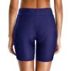 imageHolipick 7quot Swim Shorts Women High Waisted Bathing Suit Shorts Swimsuit Boy Short Long Swimwear BottomNavy Blue Strap