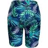 imageHolipick 7quot Swim Shorts Women High Waisted Bathing Suit Shorts Swimsuit Boy Short Long Swimwear BottomNavy Leaf