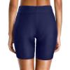 imageHolipick 7quot Swim Shorts Women High Waisted Bathing Suit Shorts Swimsuit Boy Short Long Swimwear BottomNavy Strap