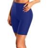 imageHolipick 7quot Swim Shorts Women High Waisted Bathing Suit Shorts Swimsuit Boy Short Long Swimwear BottomPrussian Blue