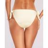 imageHolipick Bikini Bottoms for Women String Swim Bottom Adjustable Side Tie Bikini Bottom Low Rise Swimsuit BottomBeigewide