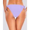 imageHolipick Bikini Bottoms for Women String Swim Bottom Adjustable Side Tie Bikini Bottom Low Rise Swimsuit BottomLight Purplewide
