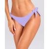 imageHolipick Bikini Bottoms for Women String Swim Bottom Adjustable Side Tie Bikini Bottom Low Rise Swimsuit BottomLight Purplewide