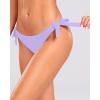 imageHolipick Bikini Bottoms for Women String Swim Bottom Adjustable Side Tie Bikini Bottom Low Rise Swimsuit BottomLight Purplewide
