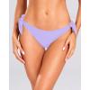 imageHolipick Bikini Bottoms for Women String Swim Bottom Adjustable Side Tie Bikini Bottom Low Rise Swimsuit BottomLight Purplewide