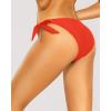 imageHolipick Bikini Bottoms for Women String Swim Bottom Adjustable Side Tie Bikini Bottom Low Rise Swimsuit BottomRedwide