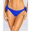 imageHolipick Bikini Bottoms for Women String Swim Bottom Adjustable Side Tie Bikini Bottom Low Rise Swimsuit BottomRoyal Bluewide