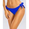 imageHolipick Bikini Bottoms for Women String Swim Bottom Adjustable Side Tie Bikini Bottom Low Rise Swimsuit BottomRoyal Bluewide