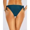 imageHolipick Bikini Bottoms for Women String Swim Bottom Adjustable Side Tie Bikini Bottom Low Rise Swimsuit BottomTealwide