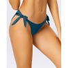 imageHolipick Bikini Bottoms for Women String Swim Bottom Adjustable Side Tie Bikini Bottom Low Rise Swimsuit BottomTealwide
