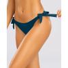 imageHolipick Bikini Bottoms for Women String Swim Bottom Adjustable Side Tie Bikini Bottom Low Rise Swimsuit BottomTealwide