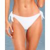 imageHolipick Bikini Bottoms for Women String Swim Bottom Adjustable Side Tie Bikini Bottom Low Rise Swimsuit BottomWhitewide