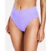 imageHolipick High Waisted Bikini Bottoms  V Cut Bathing Suit Bottom Moderate Coverage Swim BottomLavender