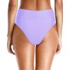 imageHolipick High Waisted Bikini Bottoms  V Cut Bathing Suit Bottom Moderate Coverage Swim BottomLavender