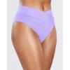 imageHolipick High Waisted Bikini Bottoms  V Cut Bathing Suit Bottom Moderate Coverage Swim BottomLavender