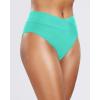 imageHolipick High Waisted Bikini Bottoms  V Cut Bathing Suit Bottom Moderate Coverage Swim BottomLight Blue