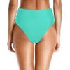 imageHolipick High Waisted Bikini Bottoms  V Cut Bathing Suit Bottom Moderate Coverage Swim BottomLight Blue