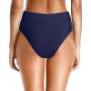 imageHolipick High Waisted Bikini Bottoms  V Cut Bathing Suit Bottom Moderate Coverage Swim BottomNavy Blue