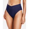 imageHolipick High Waisted Bikini Bottoms  V Cut Bathing Suit Bottom Moderate Coverage Swim BottomNavy Blue