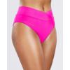 imageHolipick High Waisted Bikini Bottoms  V Cut Bathing Suit Bottom Moderate Coverage Swim BottomPink