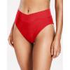 imageHolipick High Waisted Bikini Bottoms  V Cut Bathing Suit Bottom Moderate Coverage Swim BottomRed