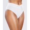 imageHolipick High Waisted Bikini Bottoms  V Cut Bathing Suit Bottom Moderate Coverage Swim BottomWhite