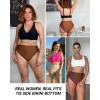 imageHolipick Swimsuit Bottoms for Women  High Waisted Bikini Bottoms Tie Side Tummy Control Bathing Suit BottomBlack 1