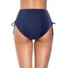 imageHolipick Swimsuit Bottoms for Women  High Waisted Bikini Bottoms Tie Side Tummy Control Bathing Suit BottomBlue
