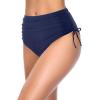 imageHolipick Swimsuit Bottoms for Women  High Waisted Bikini Bottoms Tie Side Tummy Control Bathing Suit BottomBlue