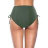 imageHolipick Swimsuit Bottoms for Women  High Waisted Bikini Bottoms Tie Side Tummy Control Bathing Suit BottomGreen