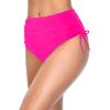imageHolipick Swimsuit Bottoms for Women  High Waisted Bikini Bottoms Tie Side Tummy Control Bathing Suit BottomHot Pink