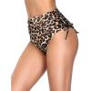 imageHolipick Swimsuit Bottoms for Women  High Waisted Bikini Bottoms Tie Side Tummy Control Bathing Suit BottomLeopard