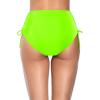 imageHolipick Swimsuit Bottoms for Women  High Waisted Bikini Bottoms Tie Side Tummy Control Bathing Suit BottomNeon Green