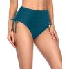 imageHolipick Swimsuit Bottoms for Women  High Waisted Bikini Bottoms Tie Side Tummy Control Bathing Suit BottomTeal