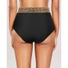 imageHolipick Women Bathing Suit Bottoms  High Waisted Bikini Bottoms Full Coverage Tummy Control Swim BottomBlack Sequin