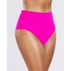 imageHolipick Women Bathing Suit Bottoms  High Waisted Bikini Bottoms Full Coverage Tummy Control Swim BottomHot Pink